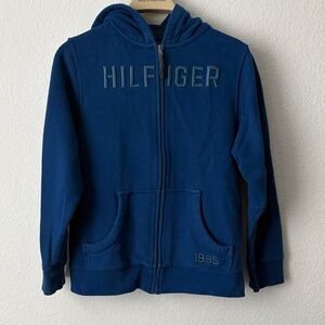 Tommy Hilfiger Blue Kids Hoodie  Heavy Cotton/Polyester